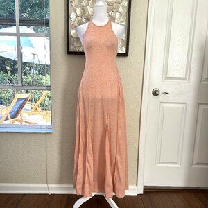 Free People August Nights Peach Maxi Dress